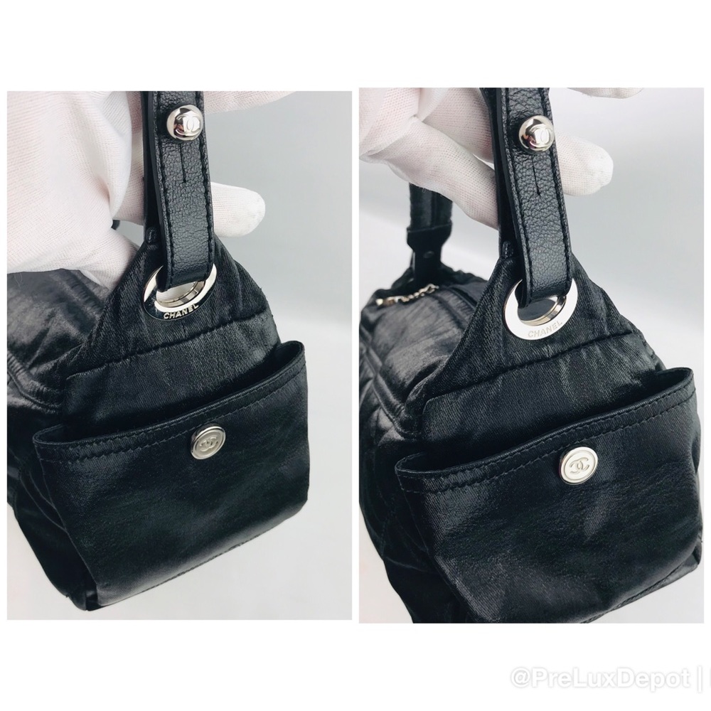 Authentic Chanel Shine Fabric Material Hobo Bag - Picture 8 of 8